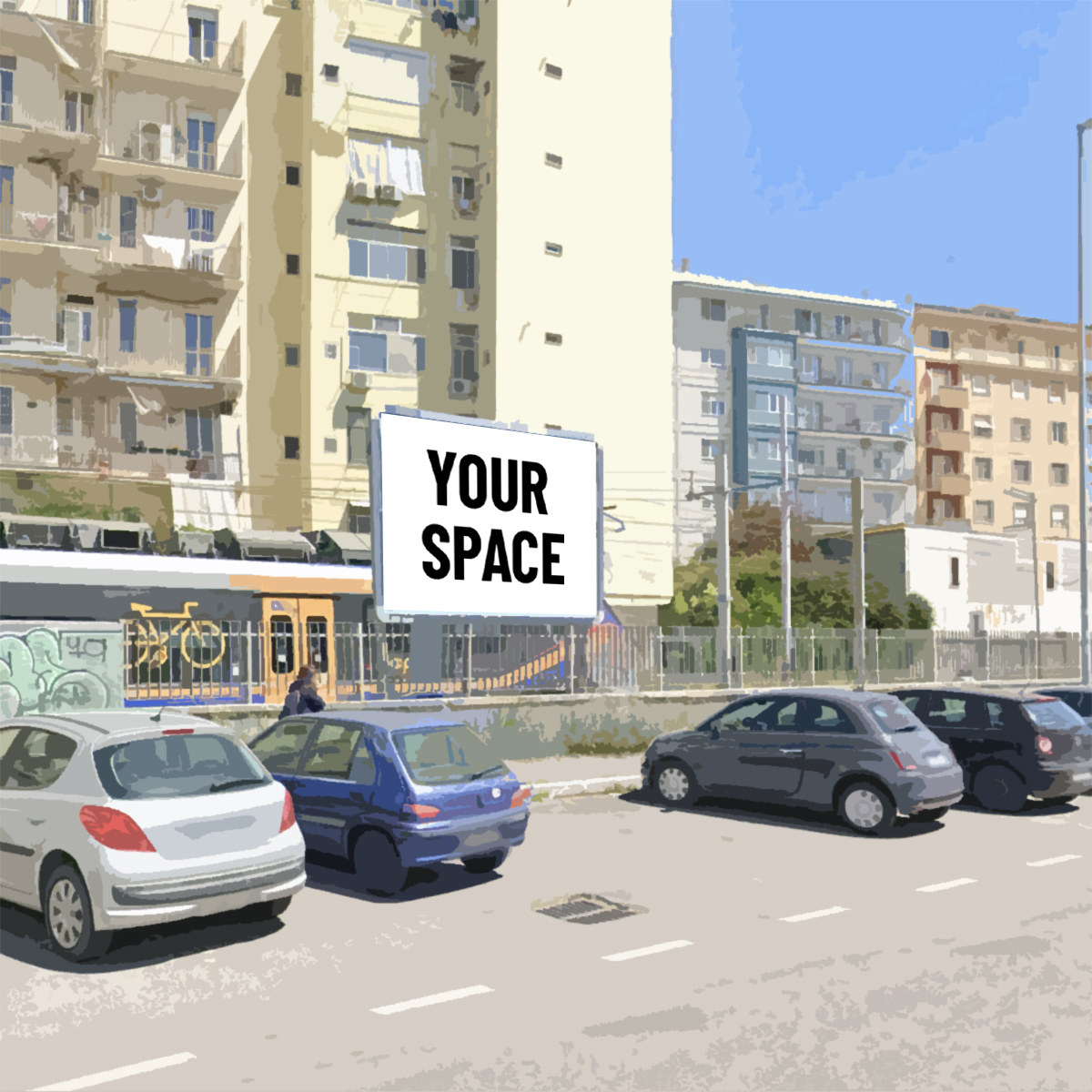 SPAZIO PUBBLICITARIO 400 x 300 Via Oberdan (BARI) Dal 16/11/2026 al 29/11/2026 14 giorni